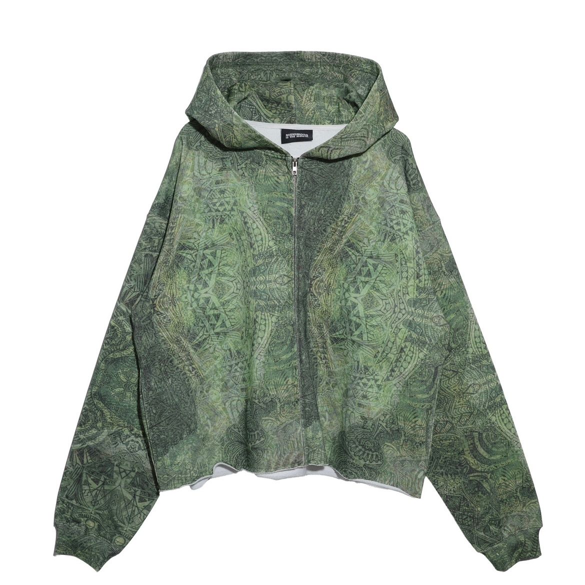 【残り一点】Cut Off Wide Zip Sweat Hoodie