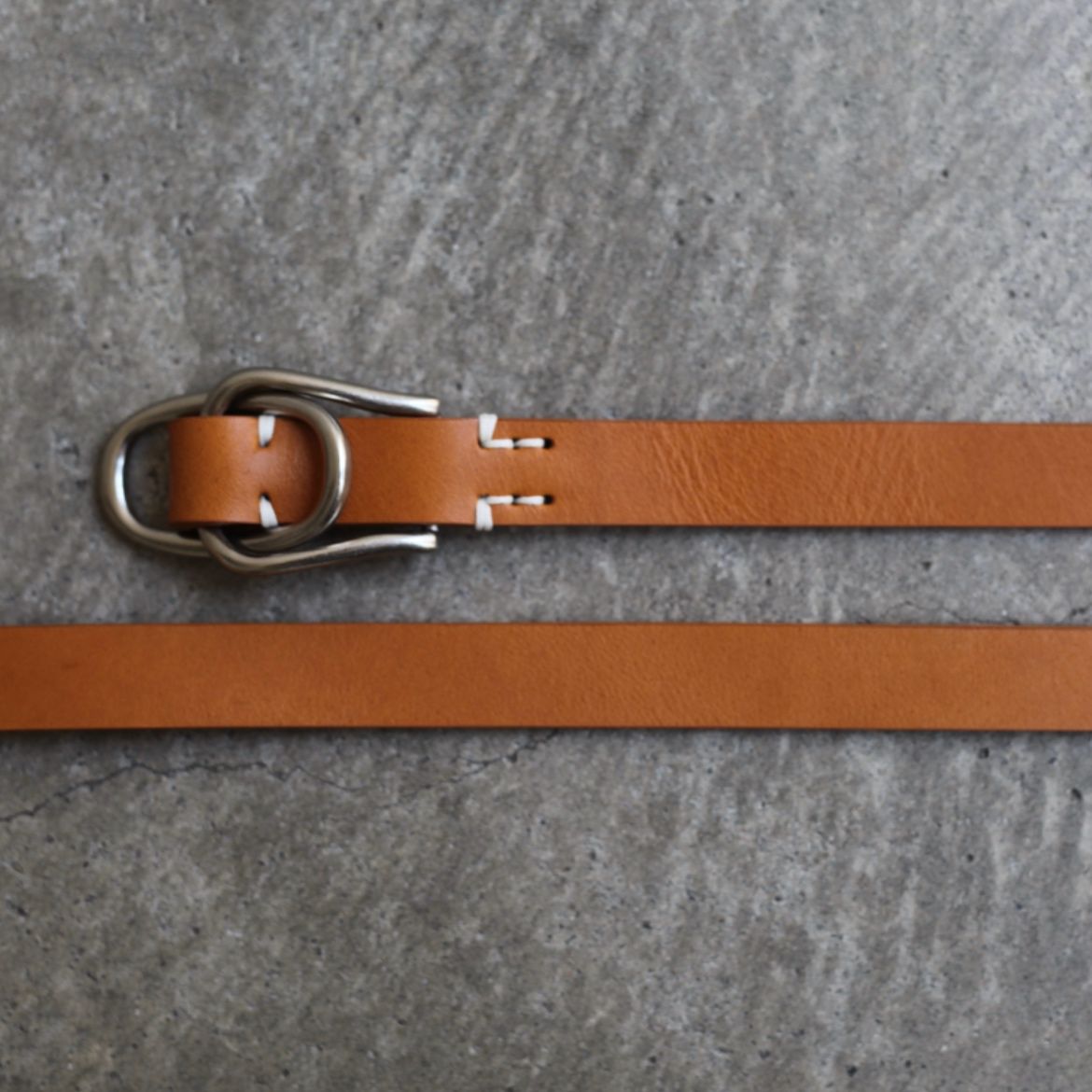 【残りわずか】Double Buckle Leather Belt