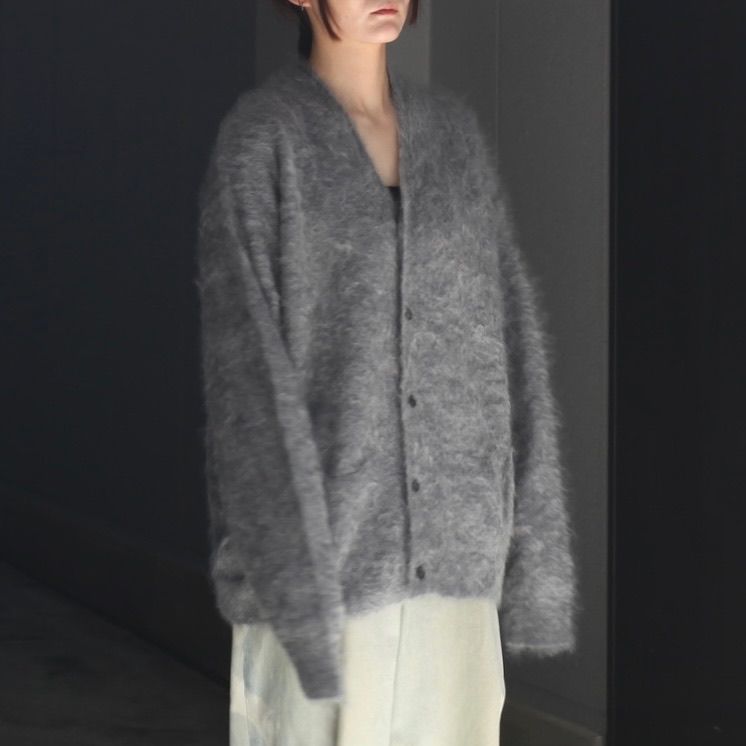 【残り一点】Cashmere Shaggy Knit V Neck Cardigan