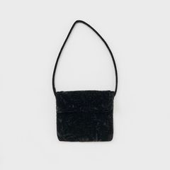 【次回入荷9月中旬予定】Velvet Flap Shoulder Bag(BLACK)