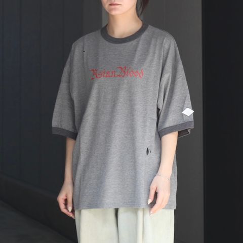 【残り一点】Distressed Trim T-shirt(ASIANBLOOD)