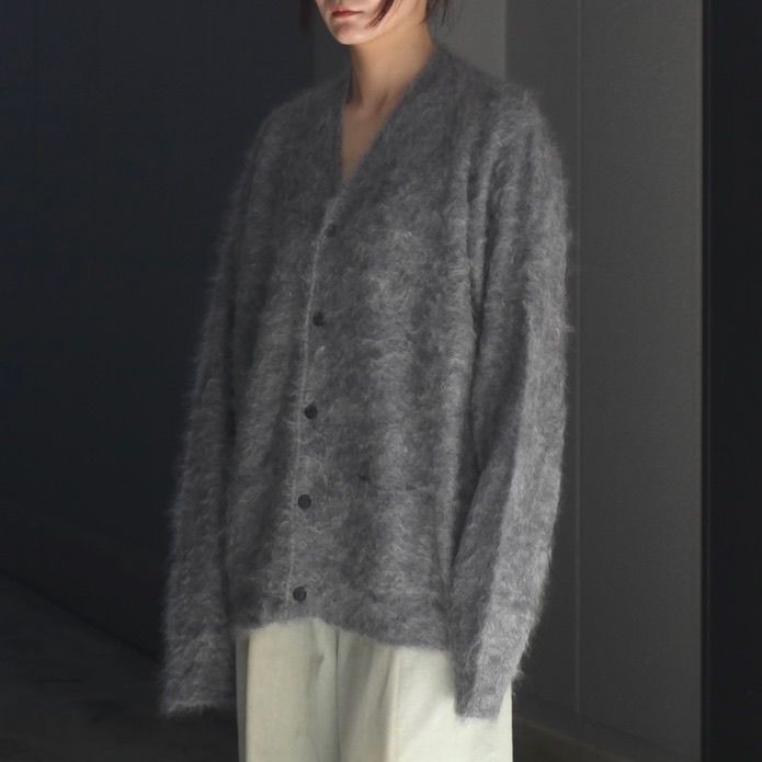 【残り一点】Cashmere Shaggy Knit V Neck Cardigan