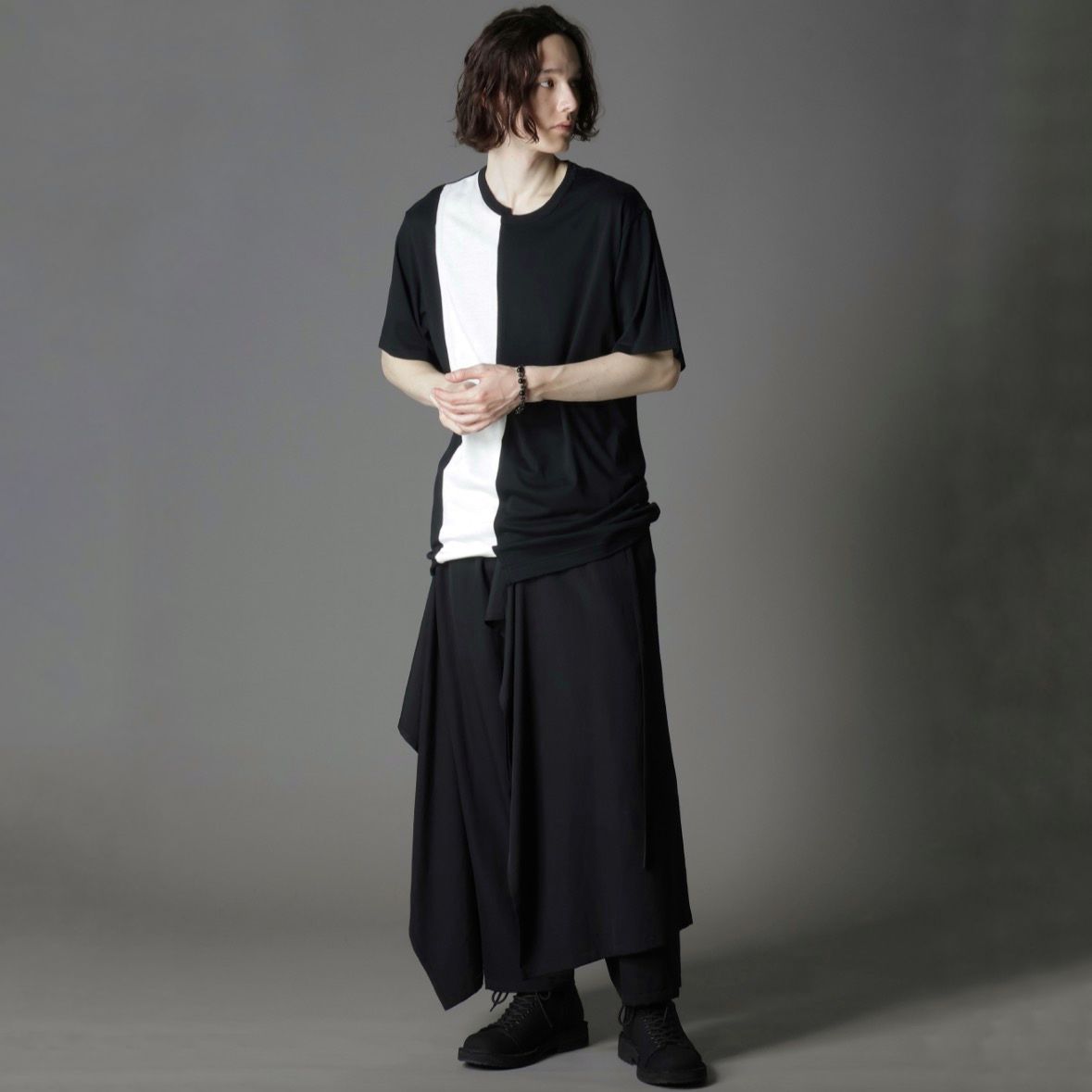 groundy グラウンドワイ　pants skirt Ground Y [グラウンドワイ] T/W Gabardine Three Way Skirt