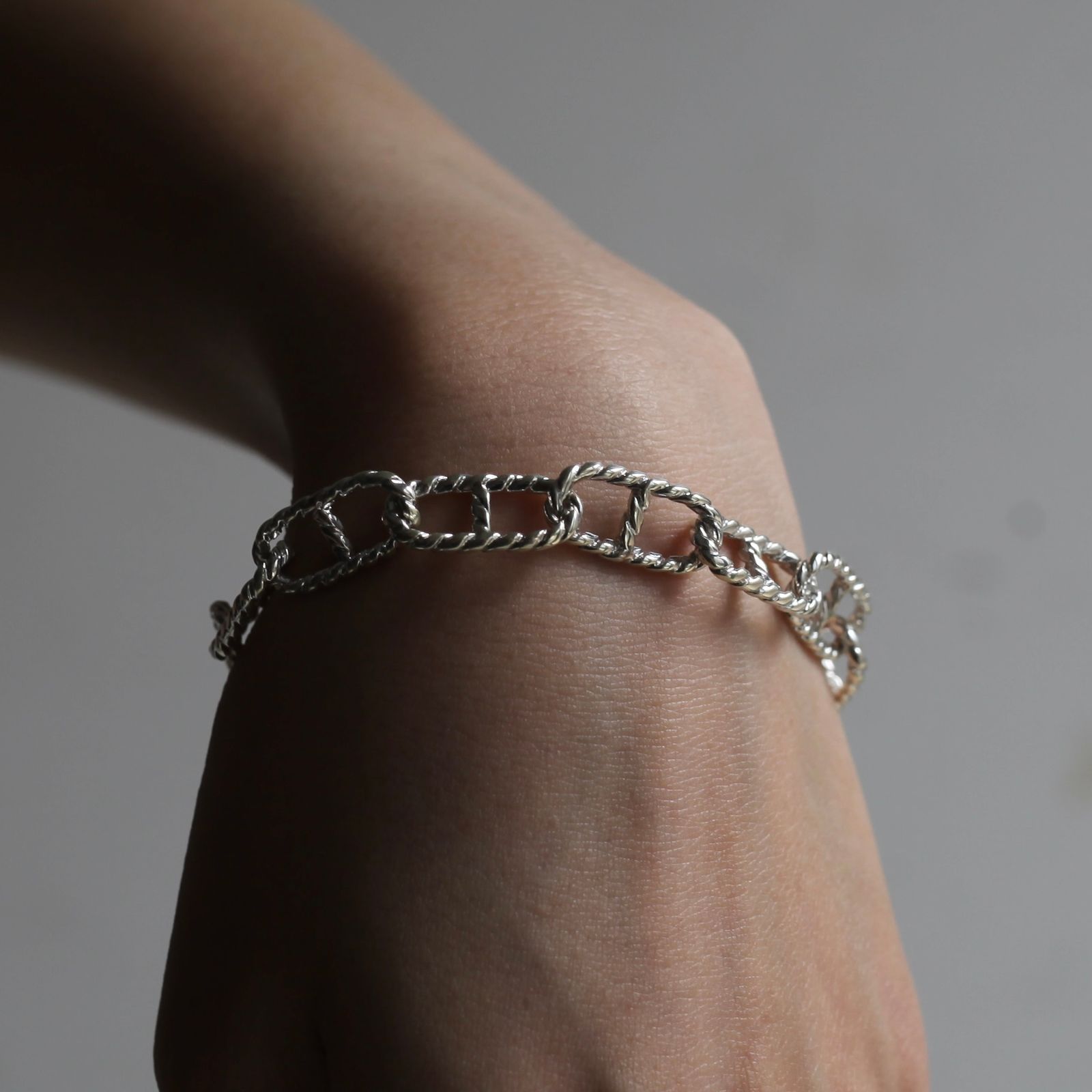 【残り一点】Twist Anchor Chain T-BAR Bracelet SMALL(9mm)