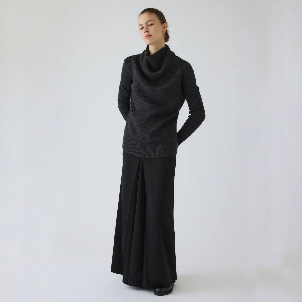 【残り一点】Back Shoulder Rib Knit Tops