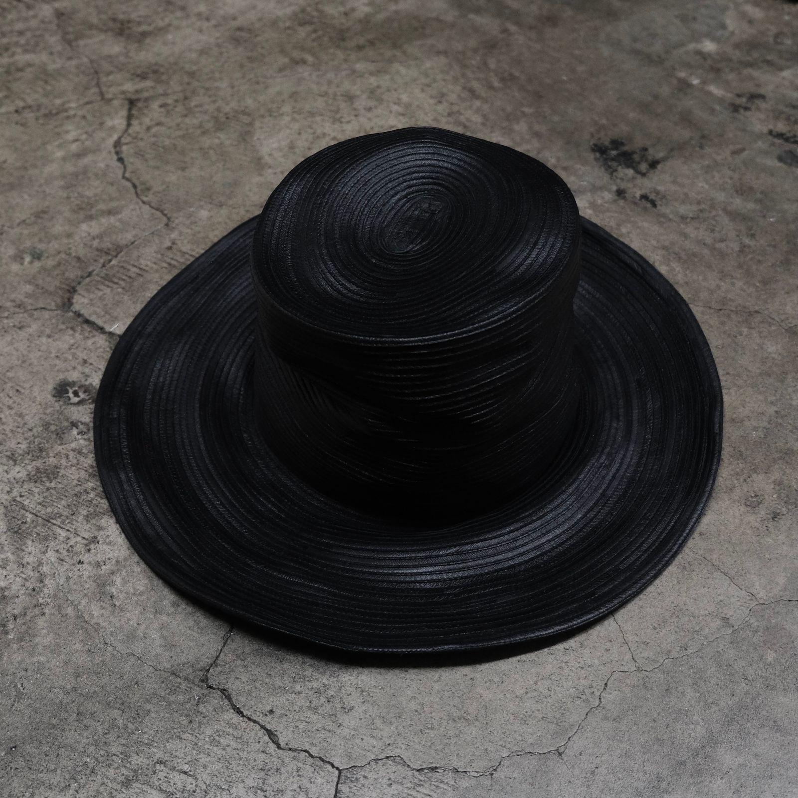 【お取り寄せ注文可能】Leather Blade Boater Hat