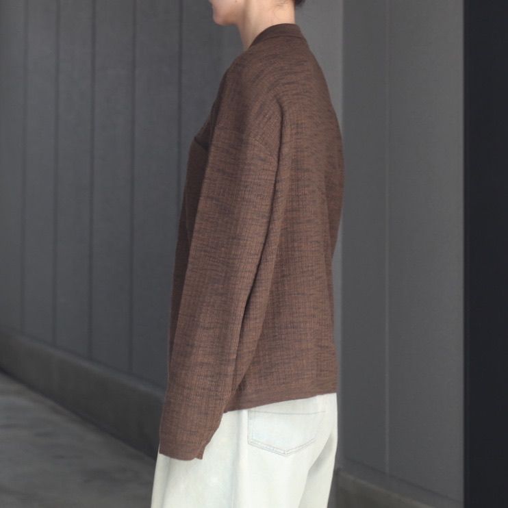 【残りわずか】Crepe Knit Shirt
