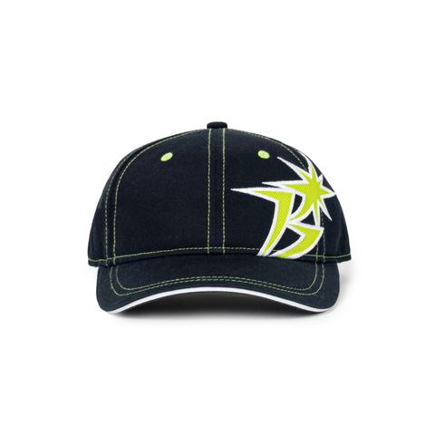 【残り一点】B Logo Contrast Stitch 6-Panel Cap