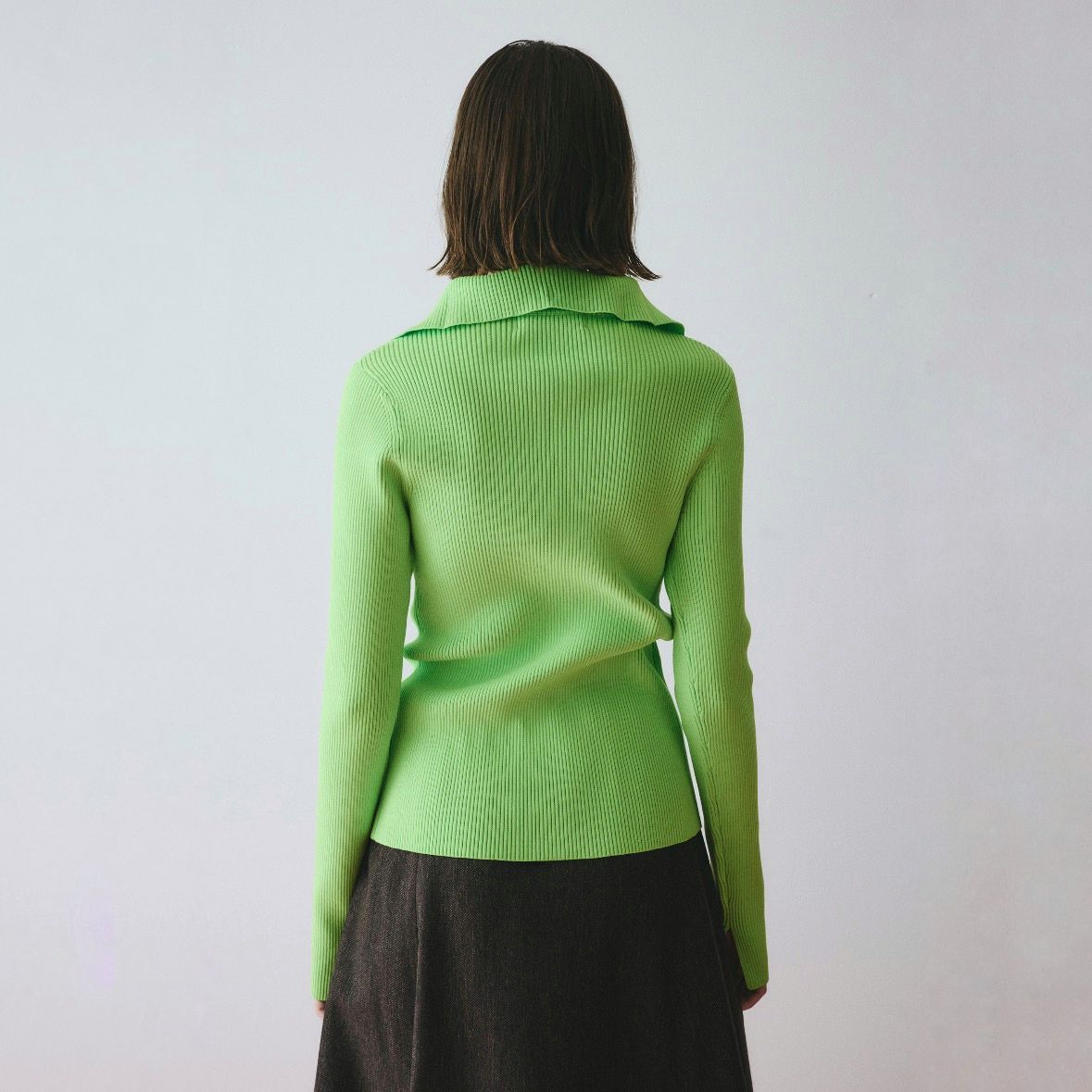 【残り一点】Zip Up Knit Tops