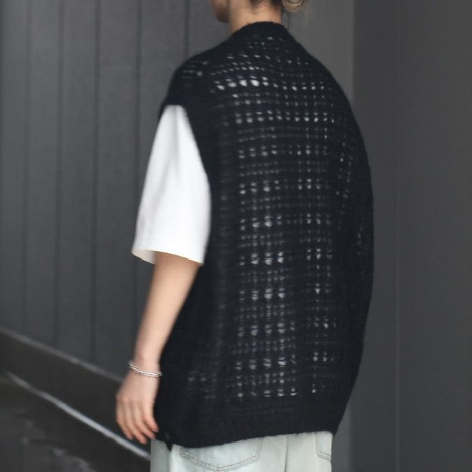 宅配便配送 完売品 YOKE ヨーク MOHAIR SILK MESH KNIT SHIRT