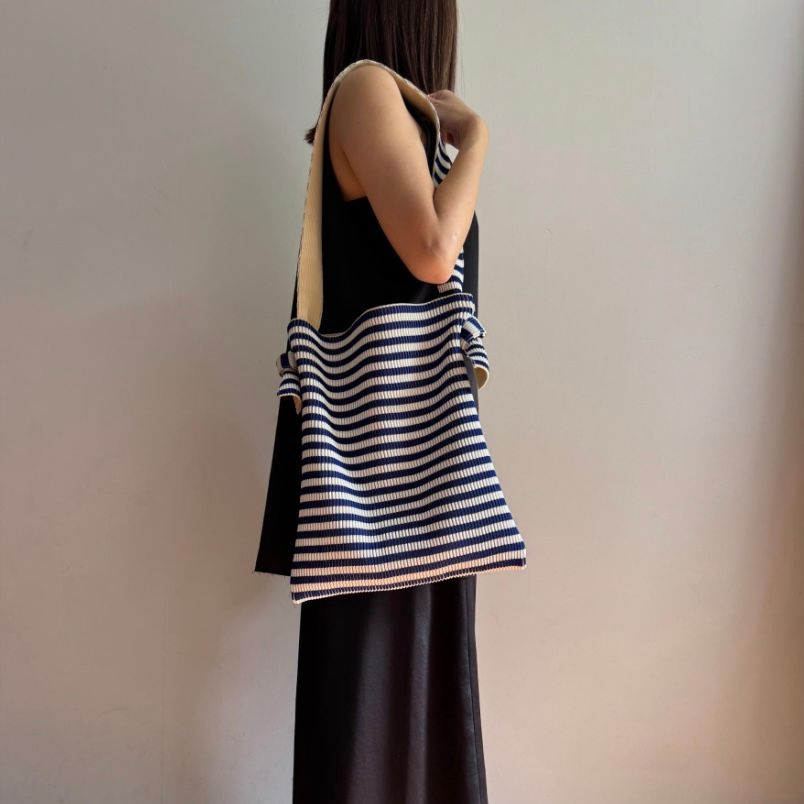 【残り一点】Kasane Reversible St Musubi Striped Tote