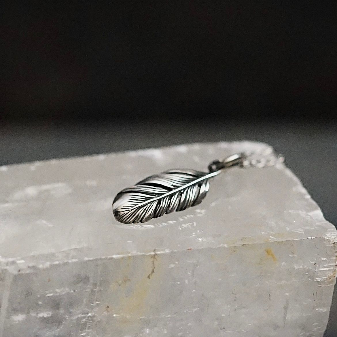 【お取り寄せ注文可能】EX Tiny Feather Necklace(SILVER)