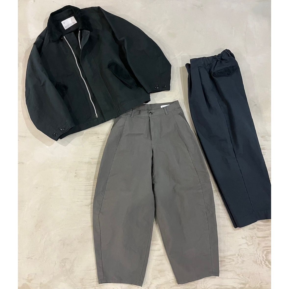 【残り一点】ダブルフェイスジップブルゾン