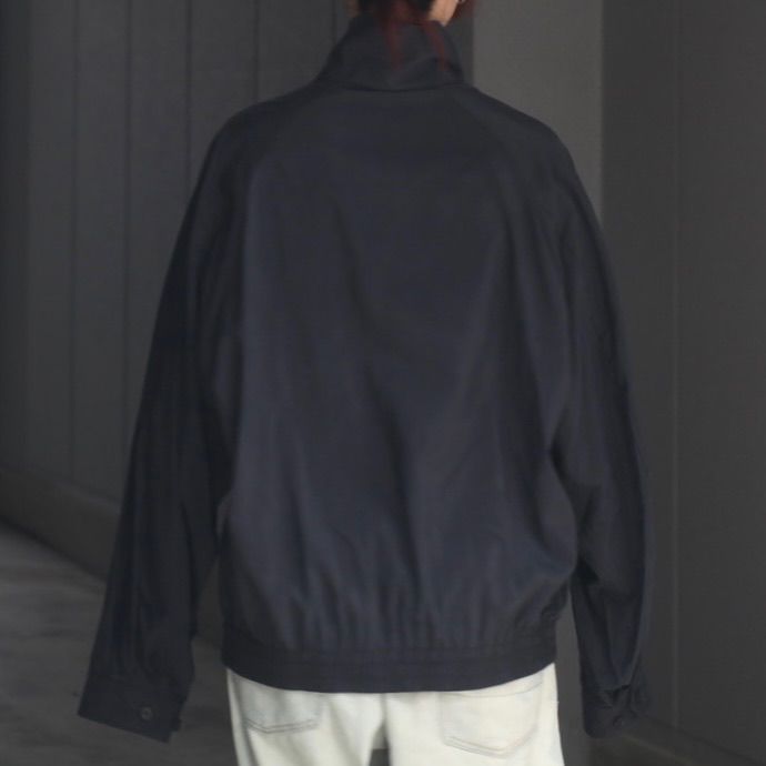 【残りわずか】Silk/Nylon Zip Up Blouson