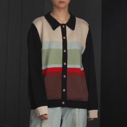 ユナイテッドトウキョウ TTT MSW Border Knit Cardigan - カーディガン