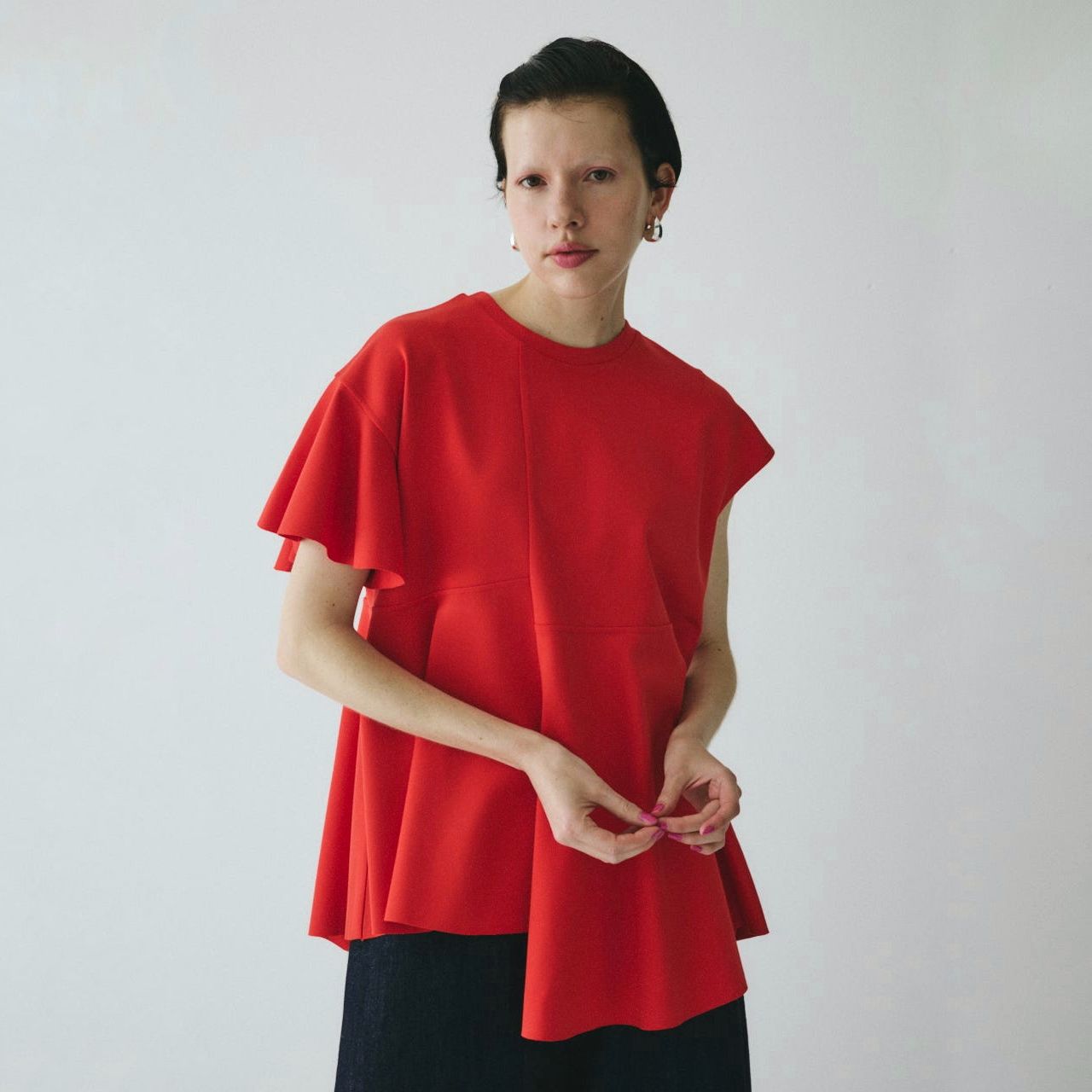 【残り一点】Cropped Ponte Tops