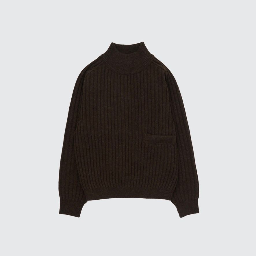 【残り一点】Wide Rib Highneck Sweater