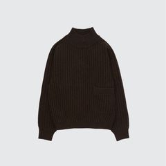 【残り一点】Wide Rib Highneck Sweater