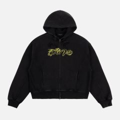 【残り一点】Distressed Terry Zip Hoodie