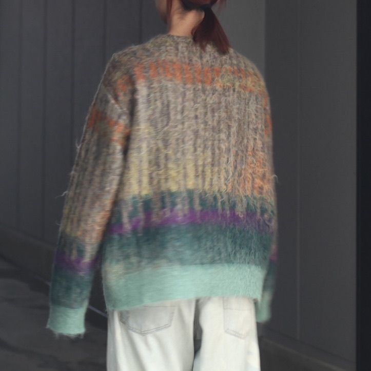 YOKE - 【残りわずか】Tree Jaquard Mohair Buttoned Cardigan