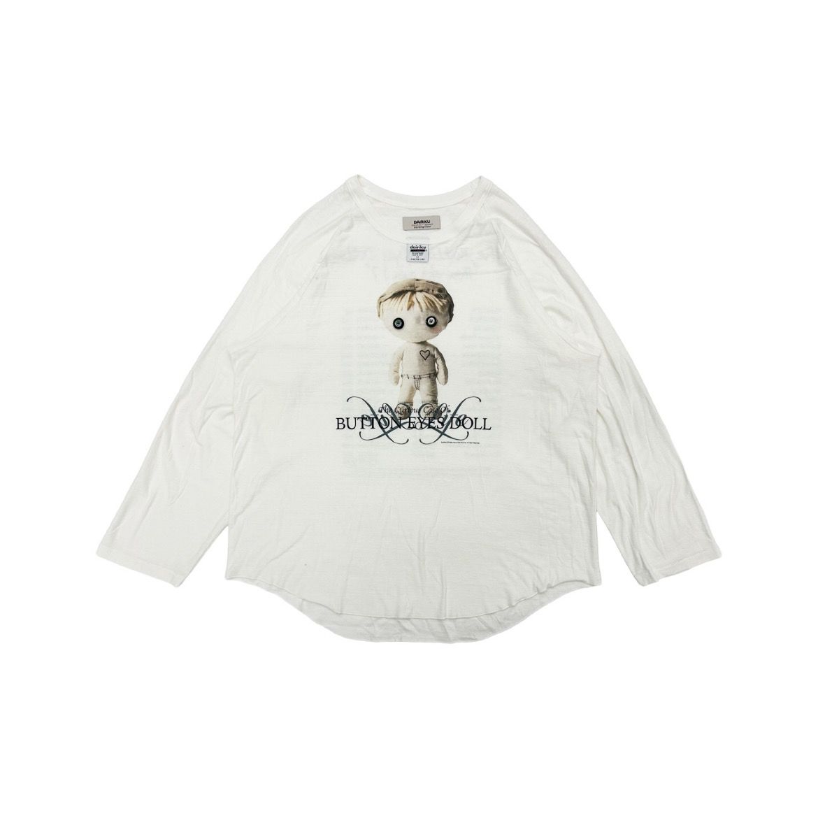 【残り一点】"Button Eye Doll" Raglan Tag Tour Tee
