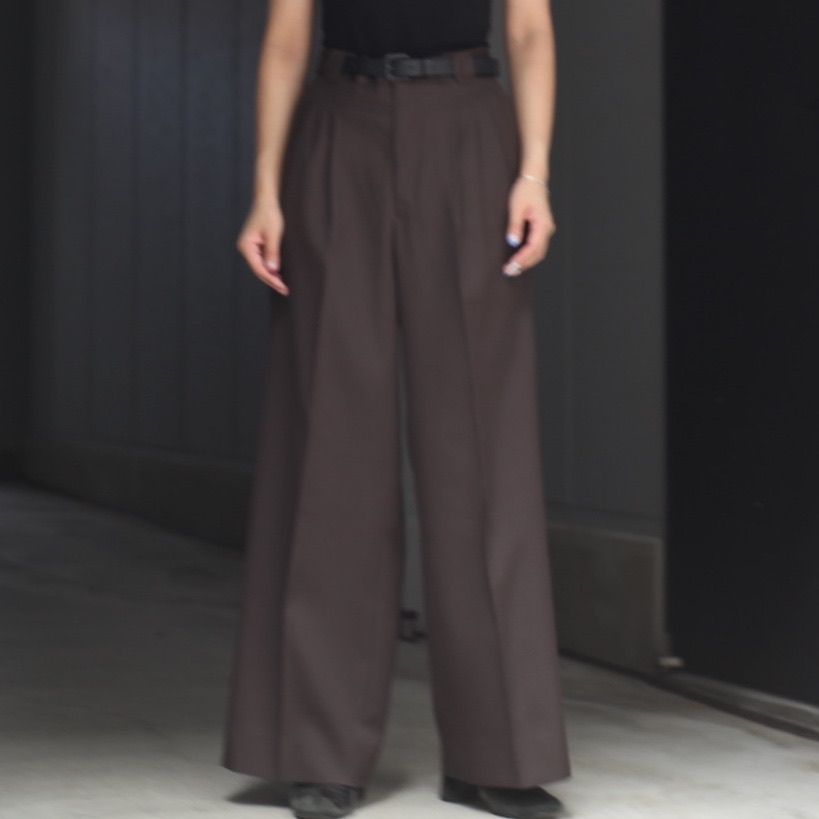 【残り一点】3pleated Wide-leg Trousers