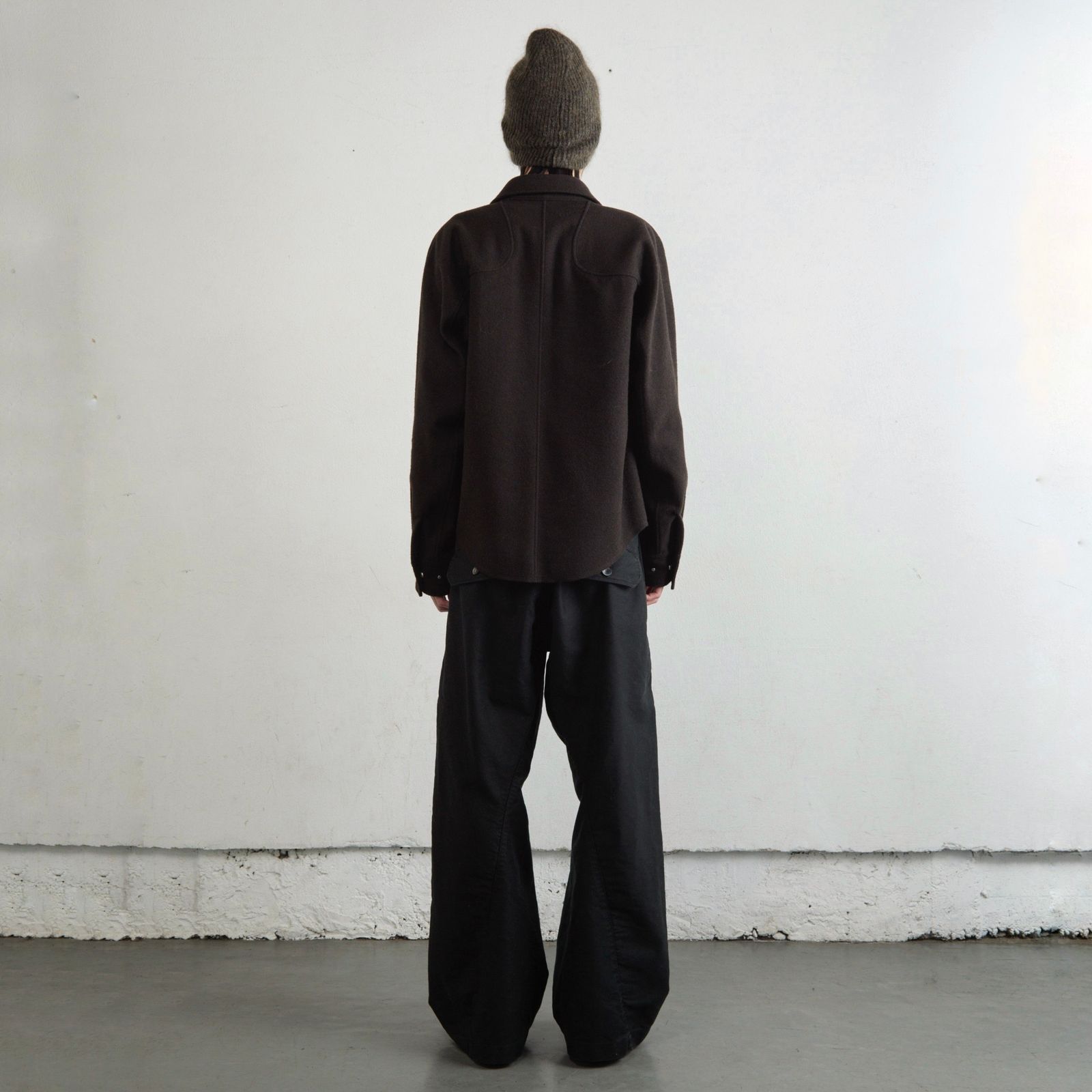 【残り一点】Wool Fly Front Long Sleeve Shirt