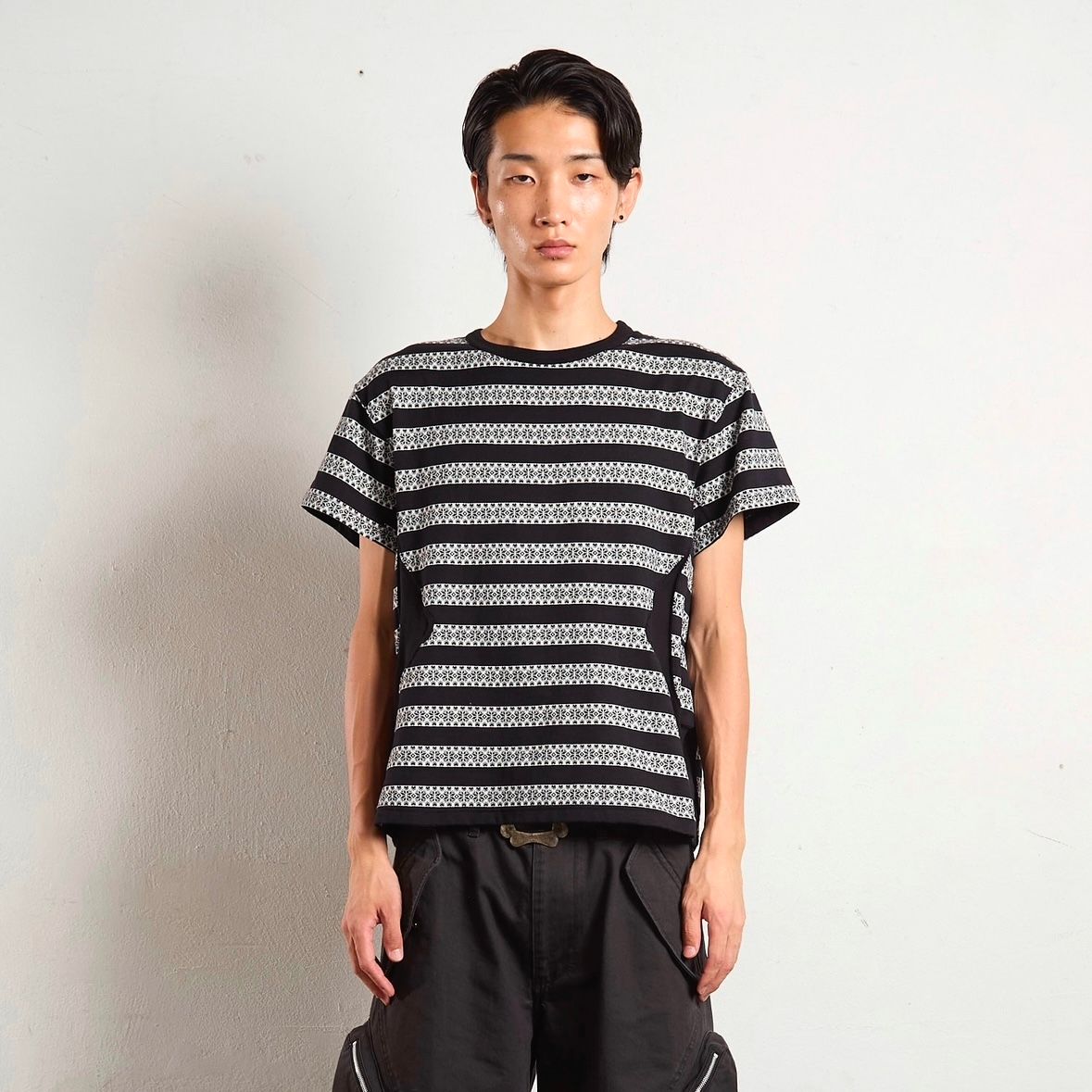 【残り一点】Nordic Pattern Jacquard T-Shirt
