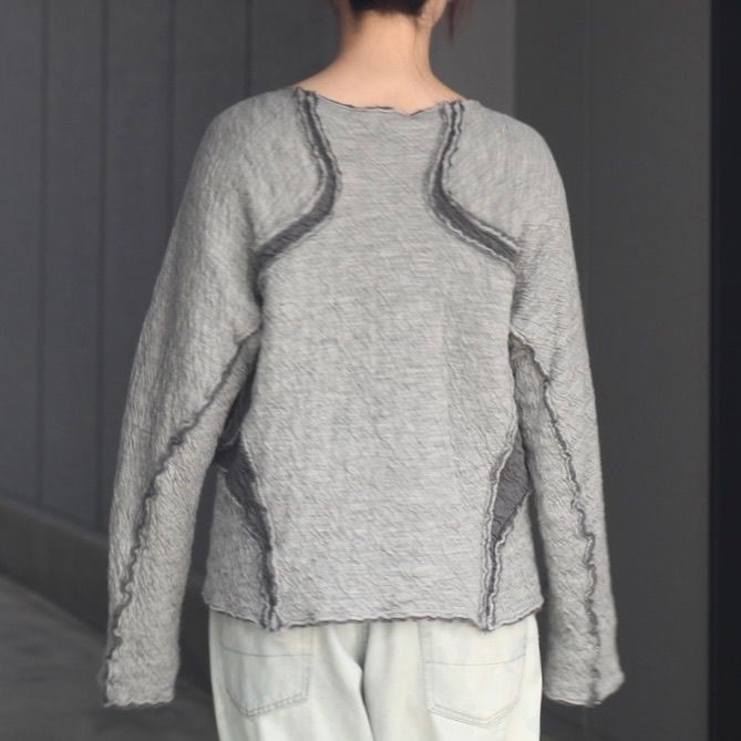【再販売通知受付可能】Paneled Long Sleeve T Shirt