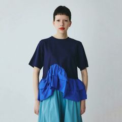 【残り一点】Frill Hem Ponte Tops