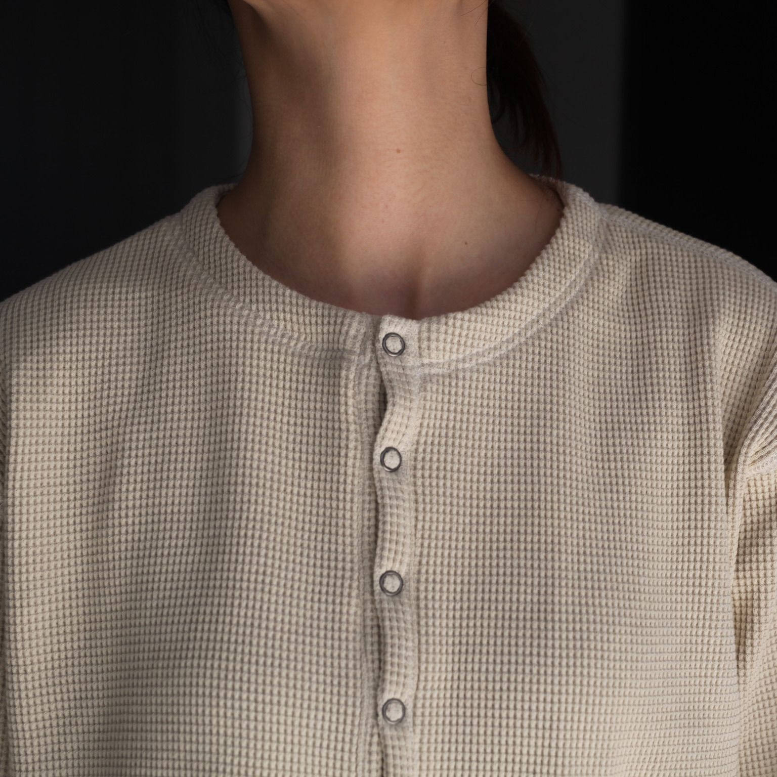 【残り一点】Waffle Henry Neck Shirts