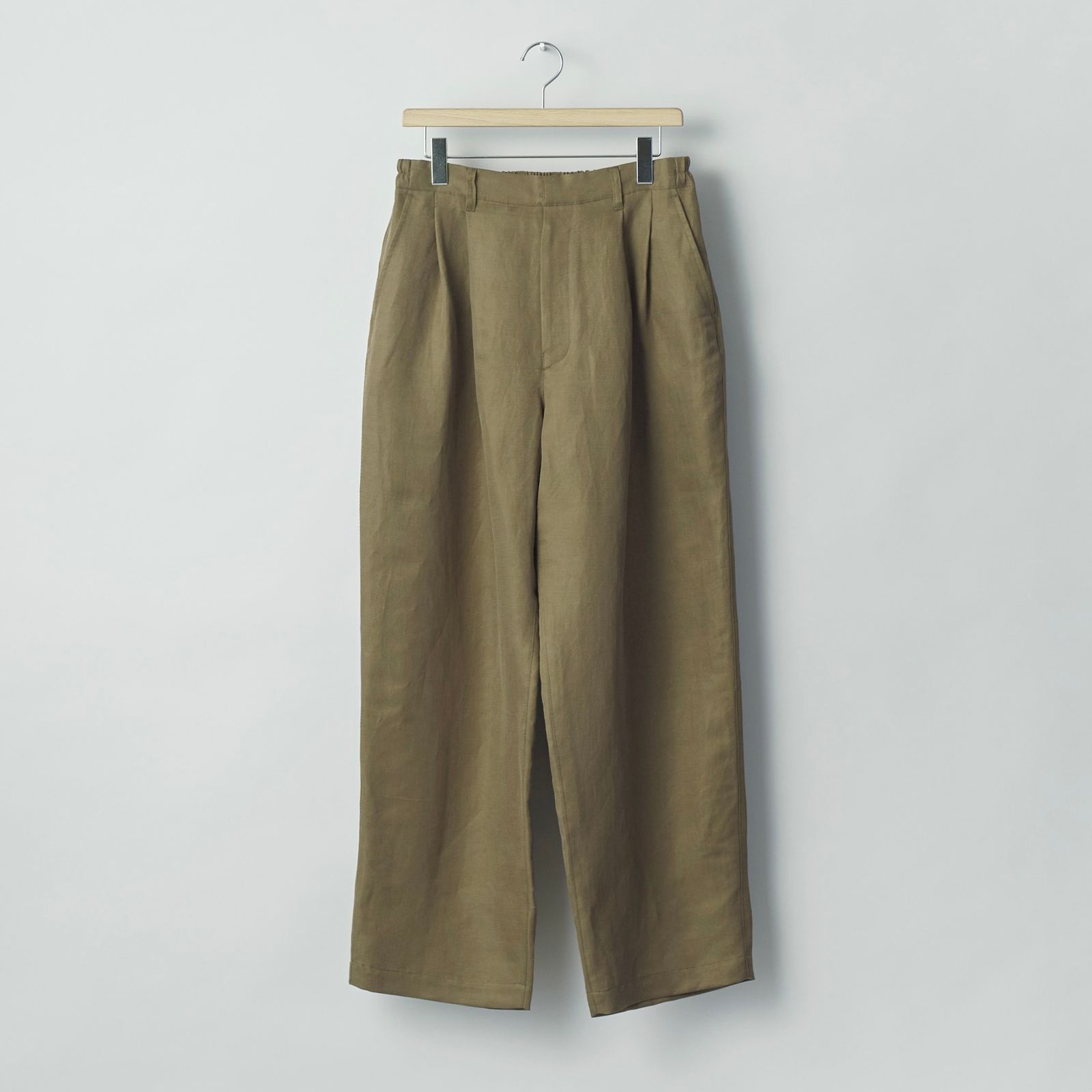 【残り一点】Silk Linen Twill Wide Easy Trousers