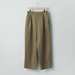 【残り一点】Silk Linen Twill Wide Easy Trousers