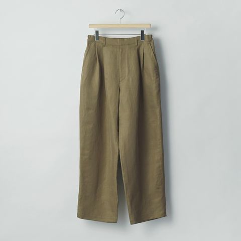 【残り一点】Silk Linen Twill Wide Easy Trousers