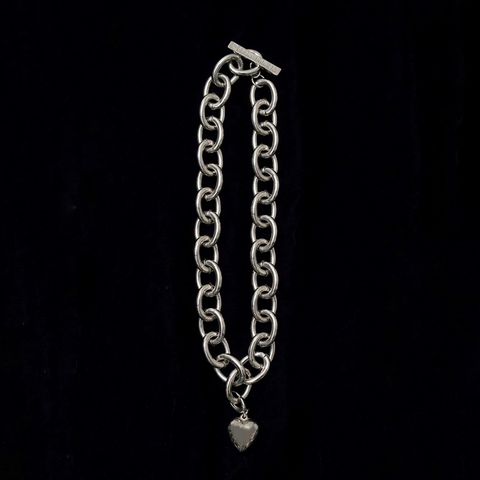 【再販売通知受付可能】Big Heart Chain Choker