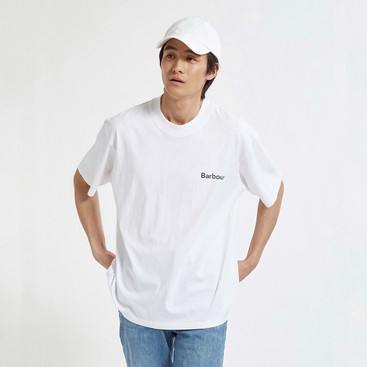 【残り一点】Barbour Crossby Archive Logo OS T-Shirt