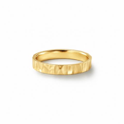 【お取り寄せ注文可能】Crack Square Ring(K18 YELLOW GOLD)
