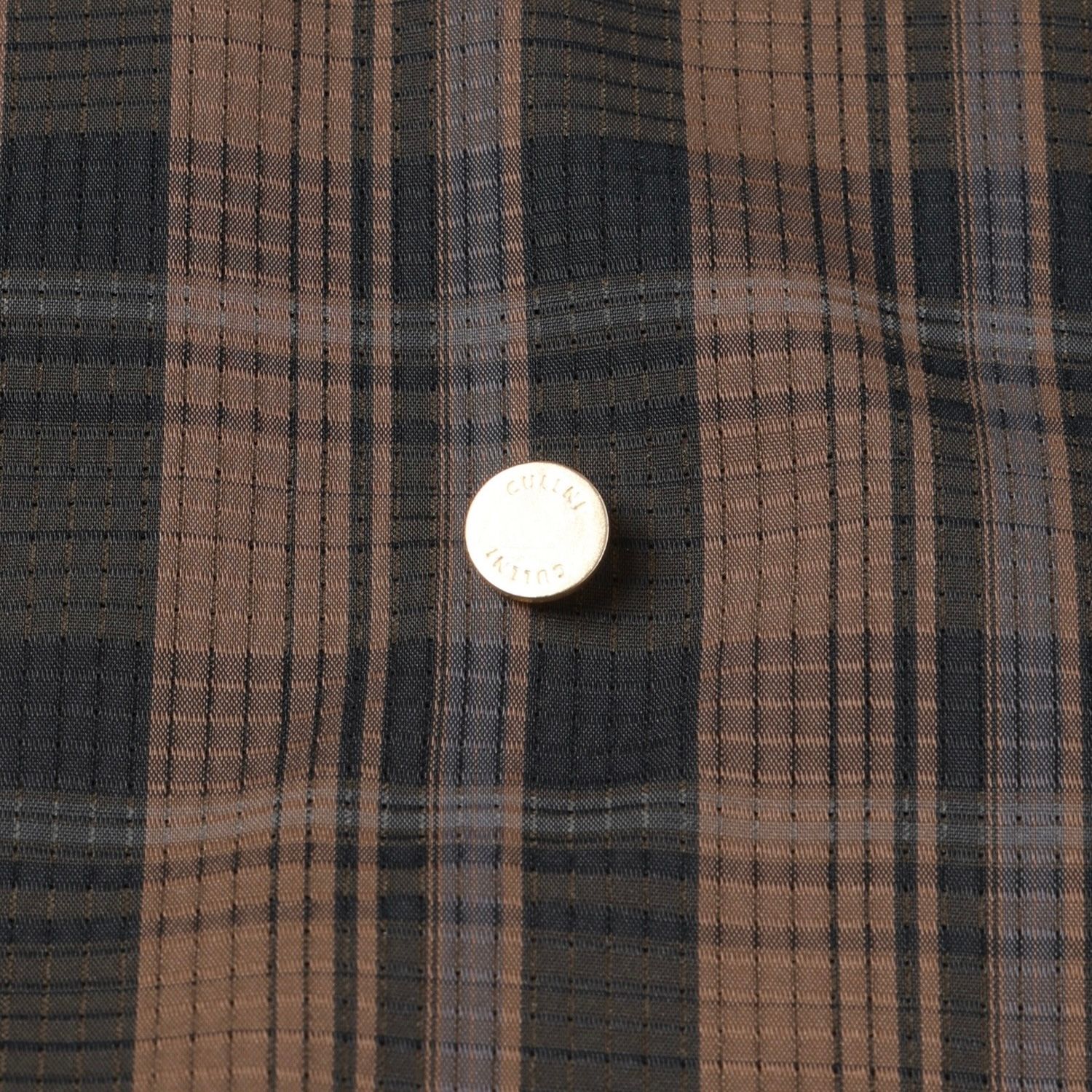 【残り一点】Sheer Check Cloth Drawstring Long Sleeve Pullover