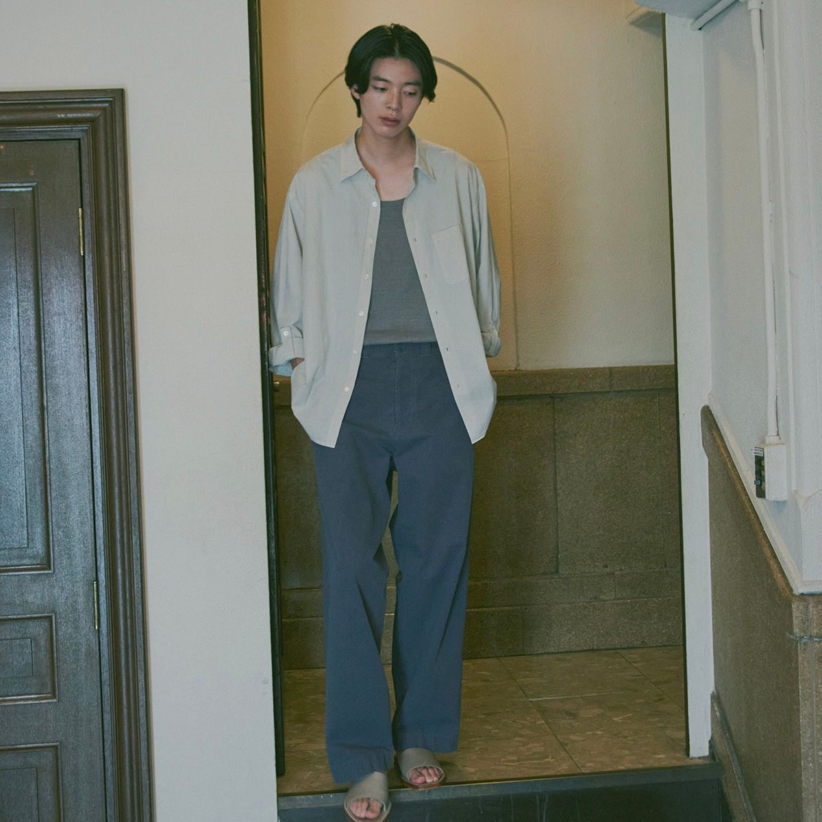 【残り一点】Library Roll-Up Shirt