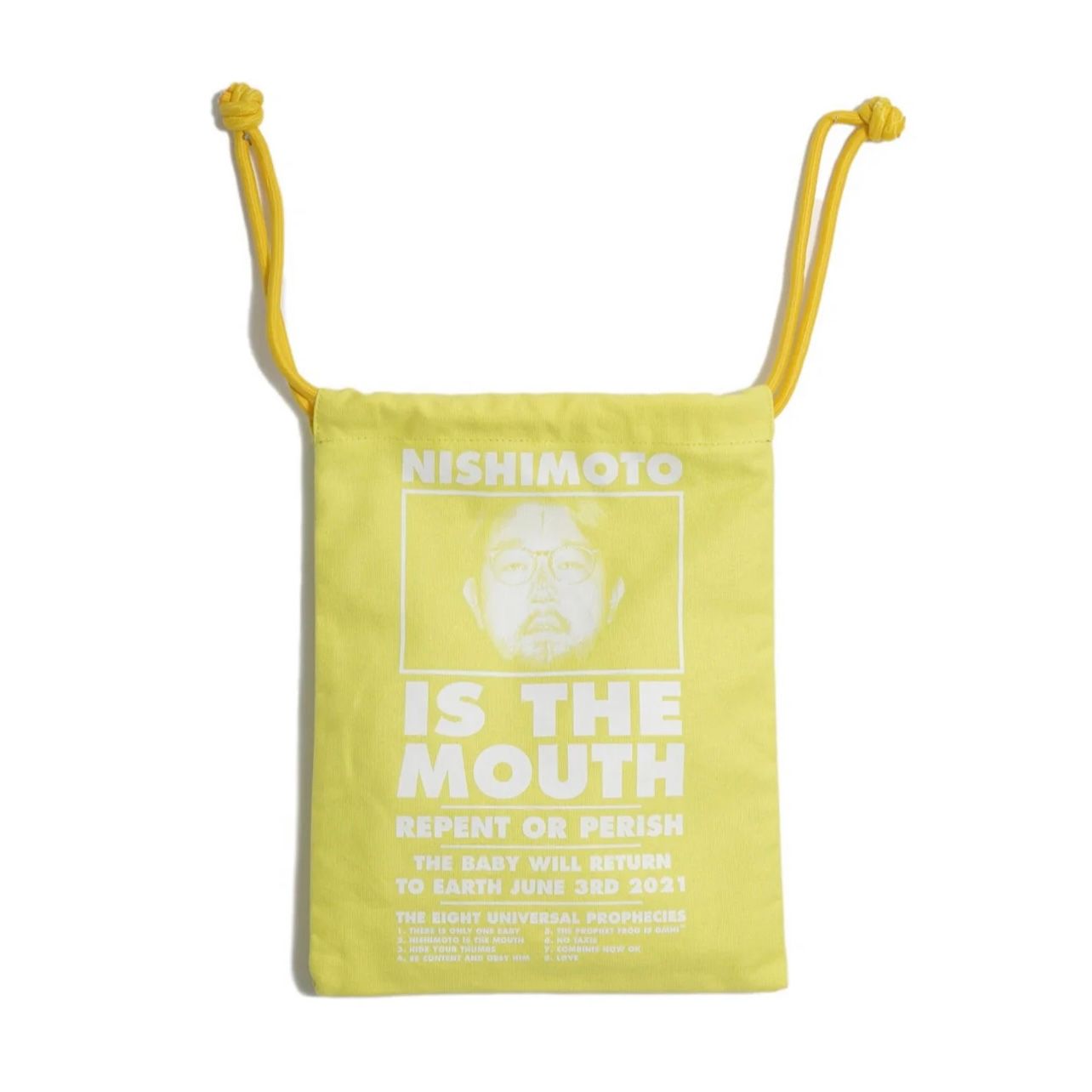 【残り一点】Big Drawstring Bag(YELLOW)