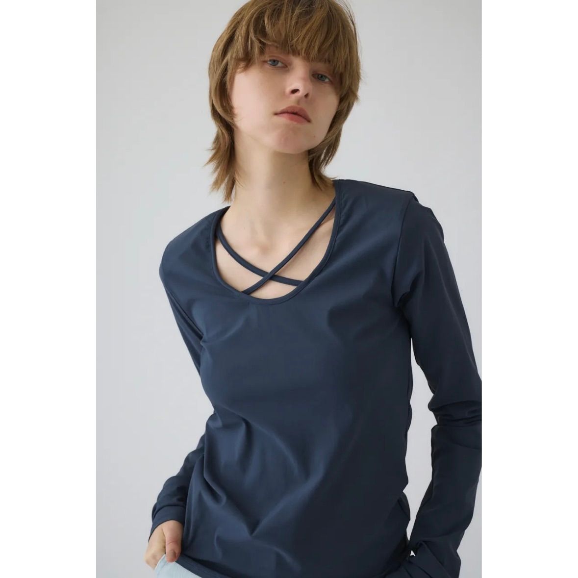 【残り一点】Cross Strap Skin Tops