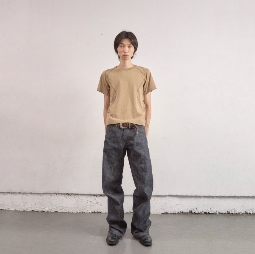 【残り一点】Panelled Half Sleeve T-Shirt