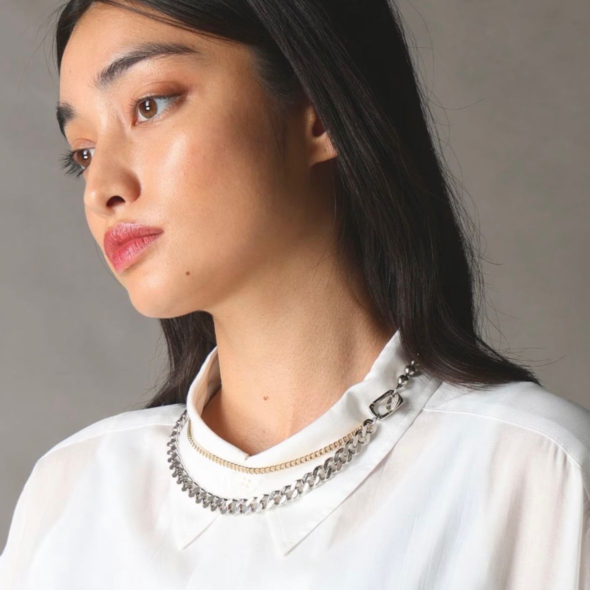 【残り一点】ラウンドネックレス(GOLD)