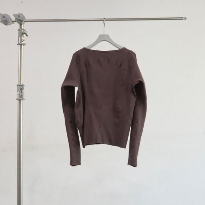 【残りわずか】Panelled Ribbed Long Sleeve T-shirt