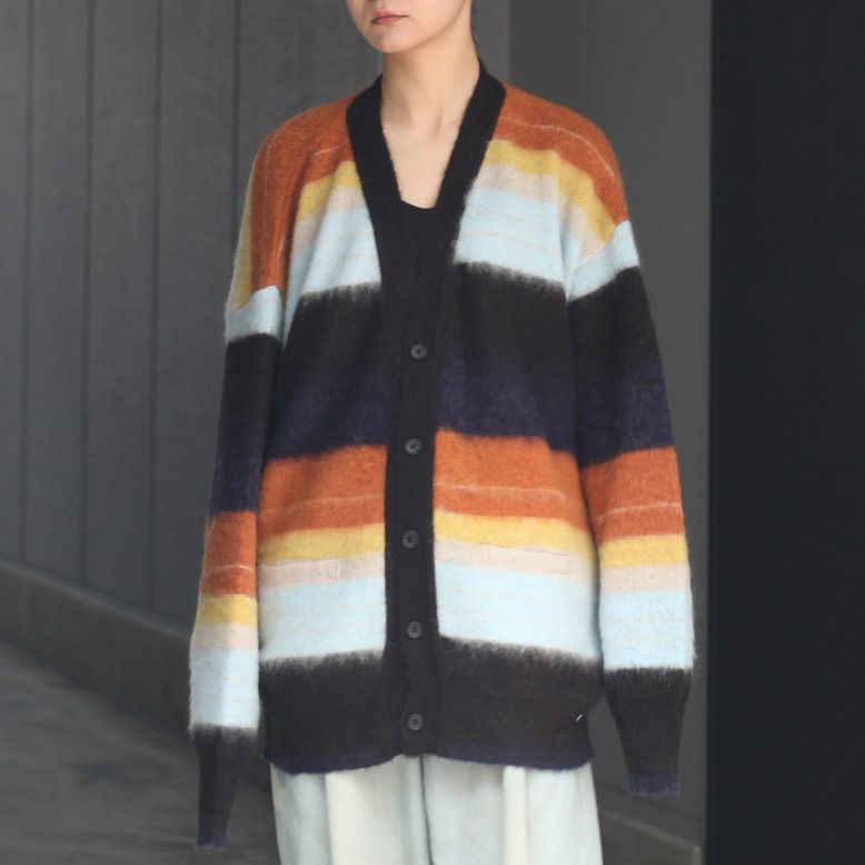 stein - 【残りわずか】Color Combination Mohair Cardigan | ACRMTSM