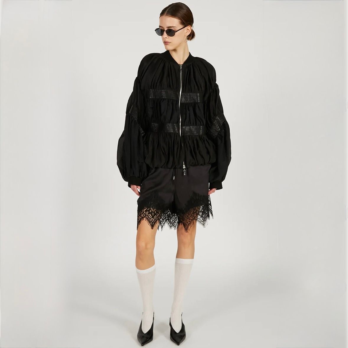 【残り一点】シアーボリュームブルゾン