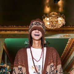 【残り一点】Wool Knit Flap Pompom Beanie