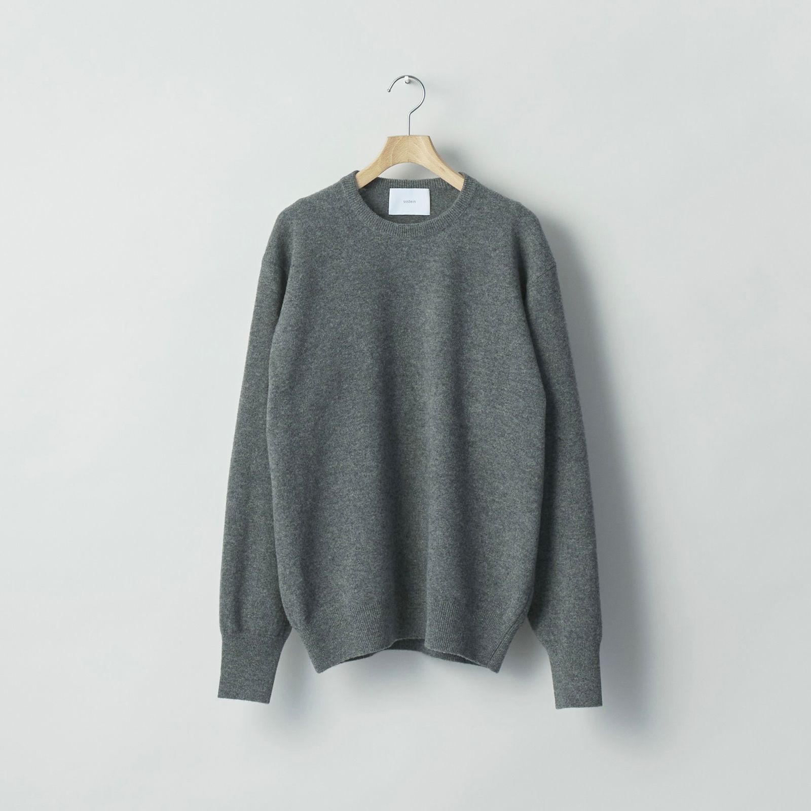 【残りわずか】Extra Fine Wool Knit Crew Neck LS