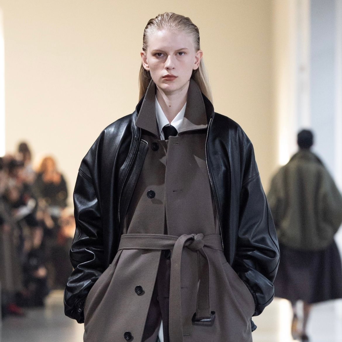 【残りわずか】Sheep Leather Stand Collar Jacket