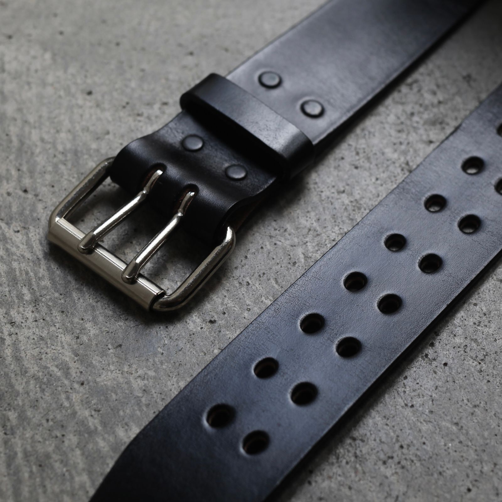 【残り一点】2 Inch Wide Tongue Belt(BLACK)